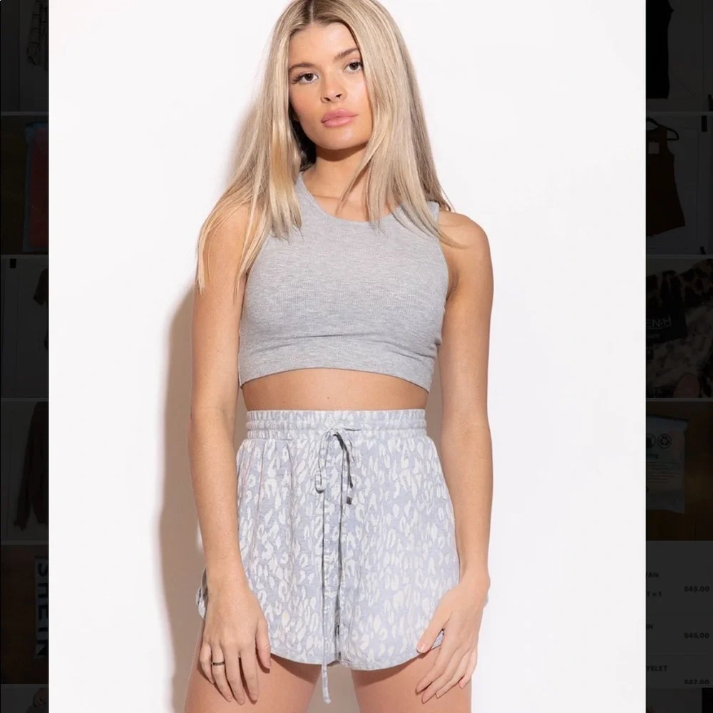 Kittenish Gigi grey leopard lounge set, size S. Never worn! - Picture 3 of 4